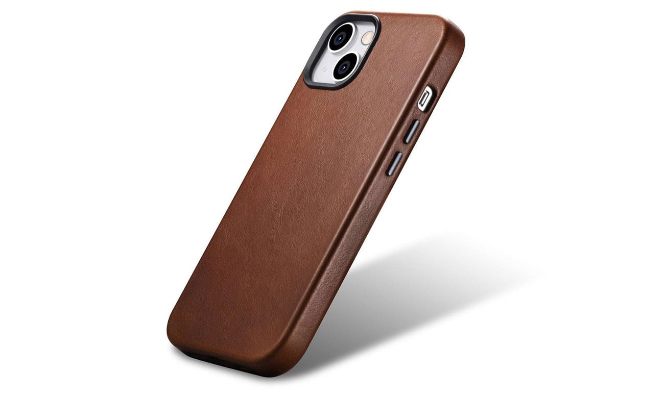 Premium Leather Case Oil Wax do iPhone 14 Plus (MagSafe)