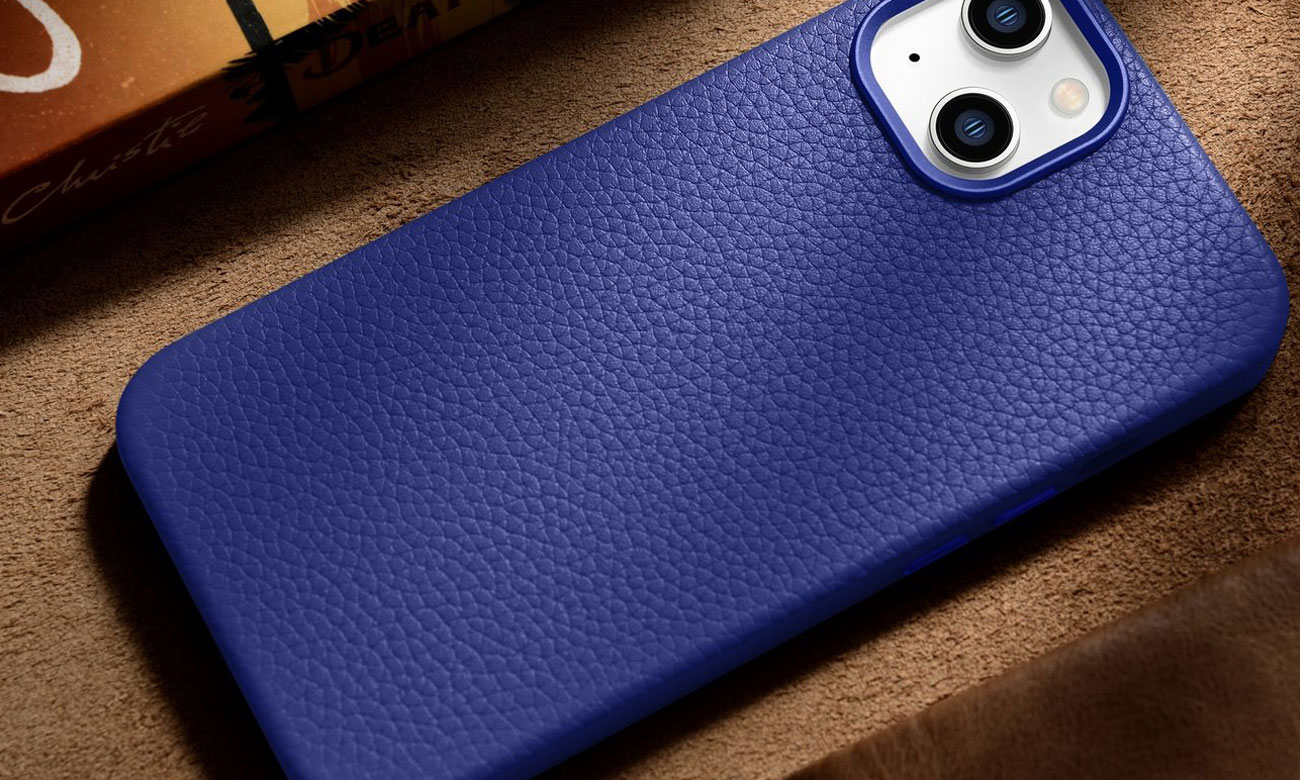 iCarer Litchi Premium Leather Case do iPhone 14
