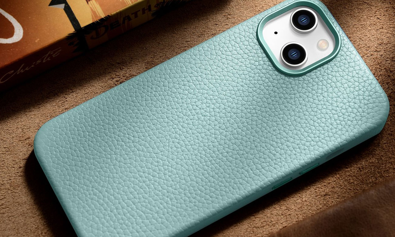 iCarer Litchi Premium Leather Case do iPhone 14