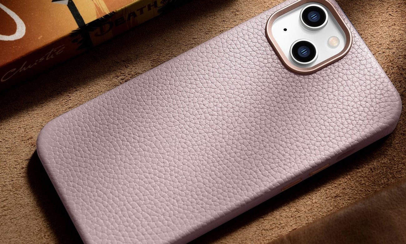 iCarer Litchi Premium Leather Case do iPhone 14