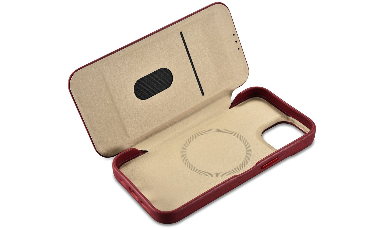 iCarer Premium Leather Folio Case do iPhone 14 Plus