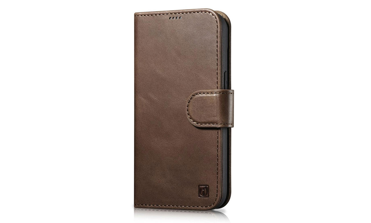 iCarer Wallet Case Oil Wax do iPhone 14 Plus (anti-RFID)