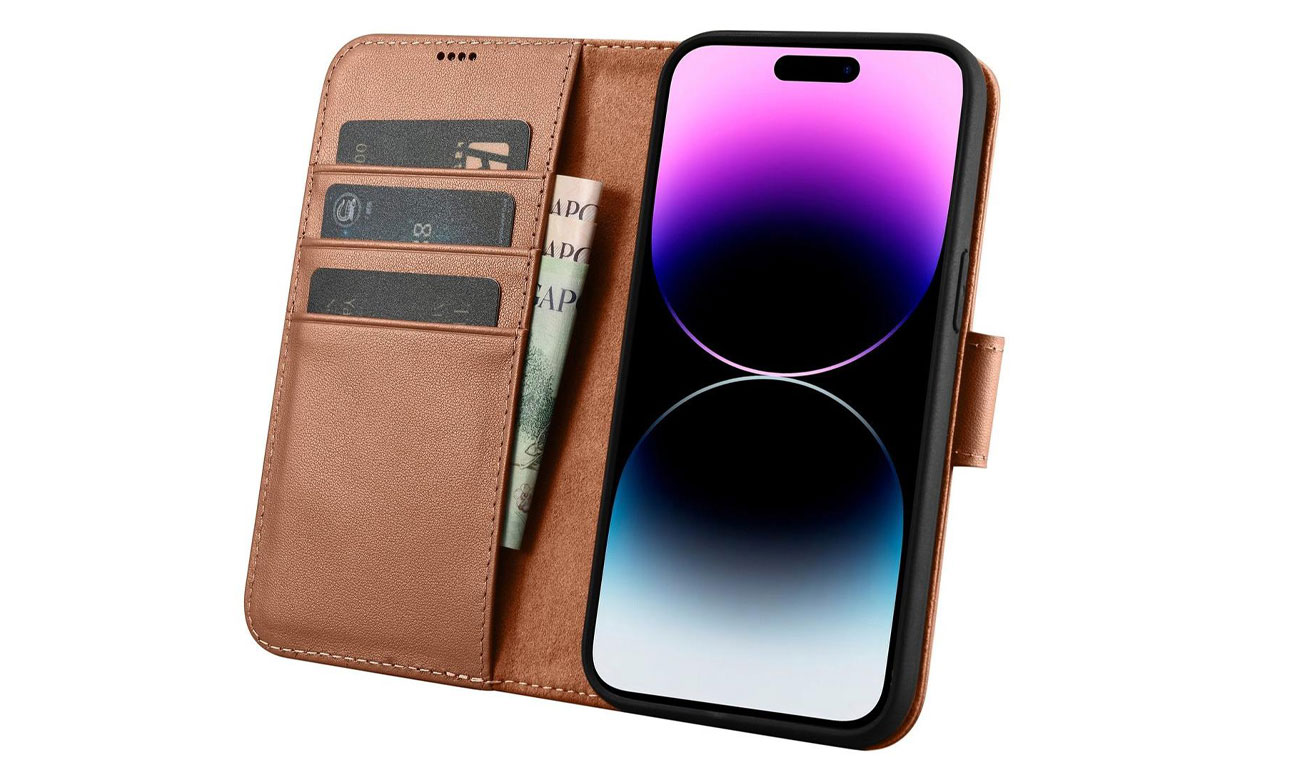 iCarer Wallet Case do iPhone 14 Pro (anti-RFID)