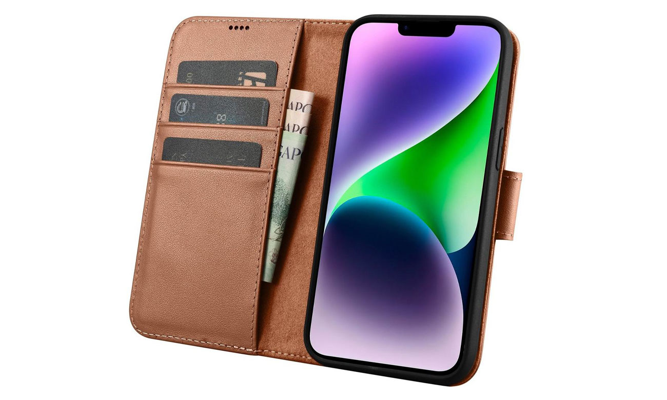 Etui iCarer Wallet Case für iPhone 14 Plus (Anti-RFID) 