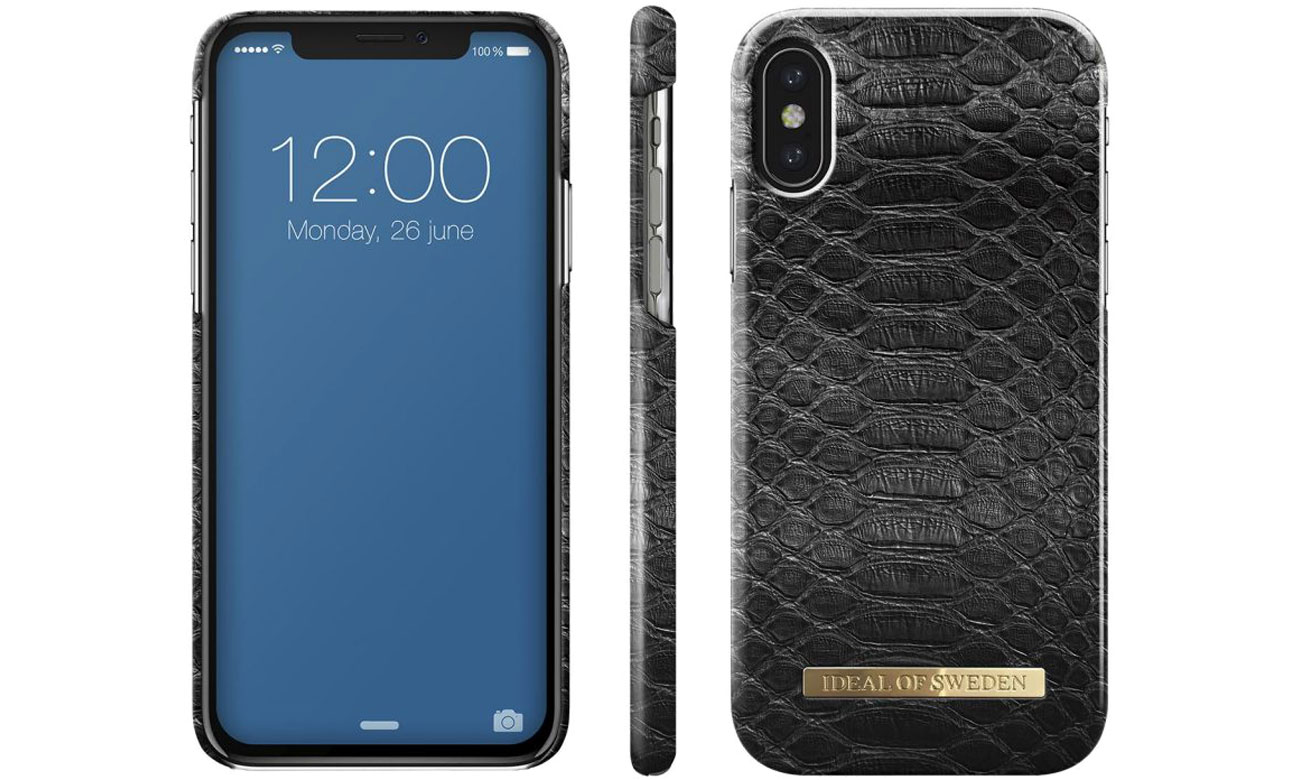 Etui iDeal Fashion Case do iPhone X Plus Black Reptile 7350068392757 / IEOIDXBR