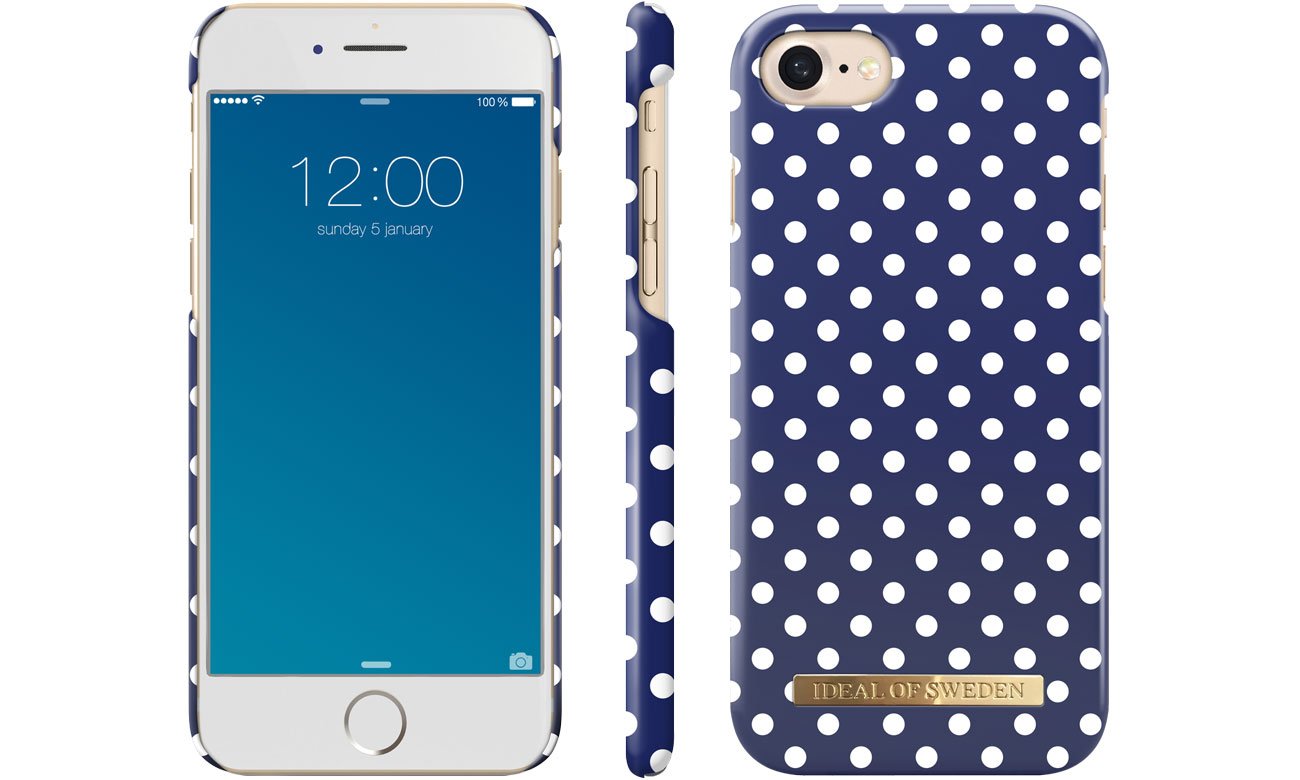 Etui iDeal Fashion Case do iPhone 6/6s/7/8 Blue Polka Dots 7350068397936 / IEOID8PD