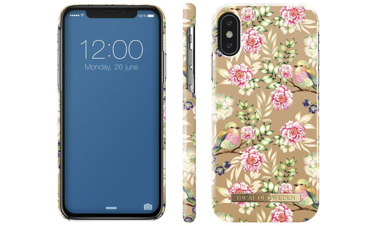 Etui iDeal Fashion Case do iPhone X Champagne Birds 7350068392801 / IEOIDXCB