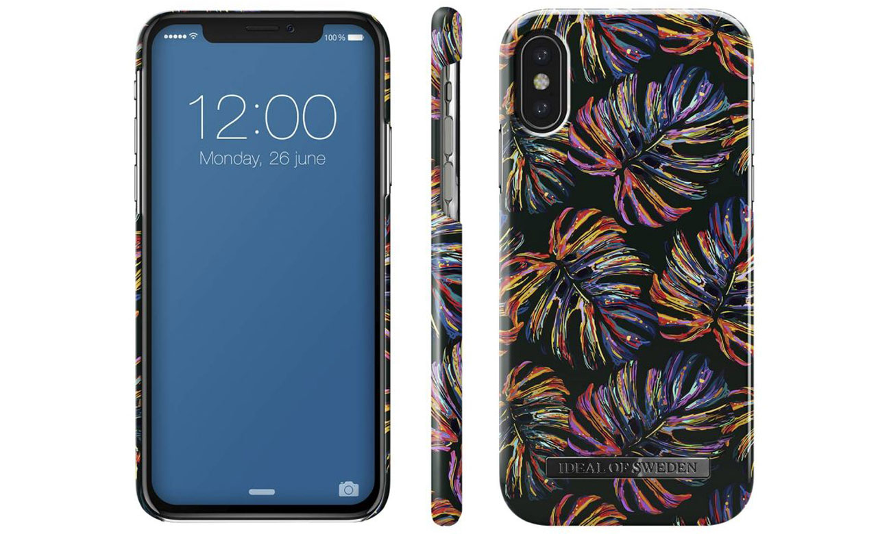 Etui iDeal Fashion Case do iPhone X Neon Tropical 7340168700859