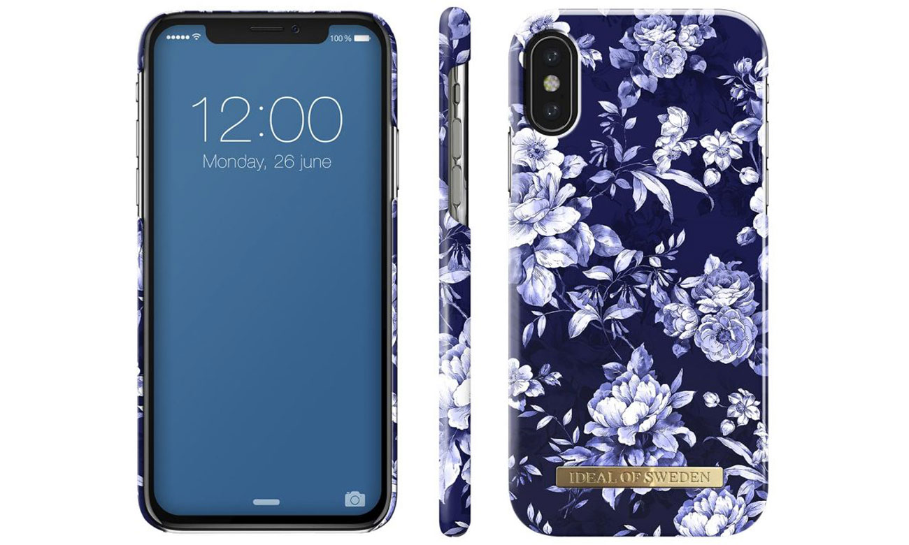 Etui iDeal Fashion Case do iPhone X Sailor Blue Bloom 7340168700811