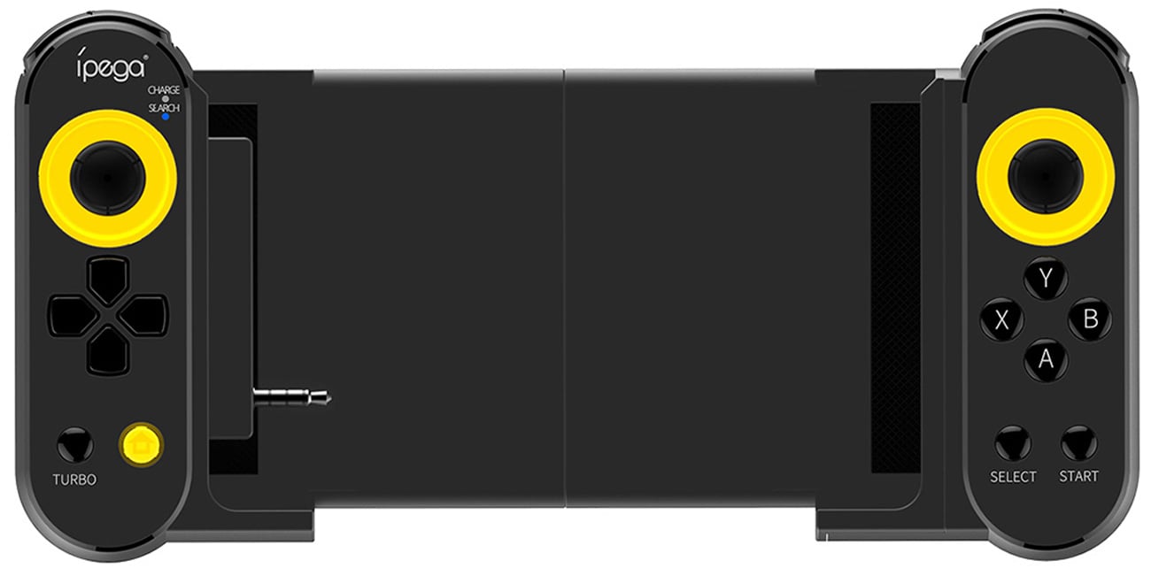 Kontroler iPega PG-9167 z uchwytem na telefon - Widok od przodu