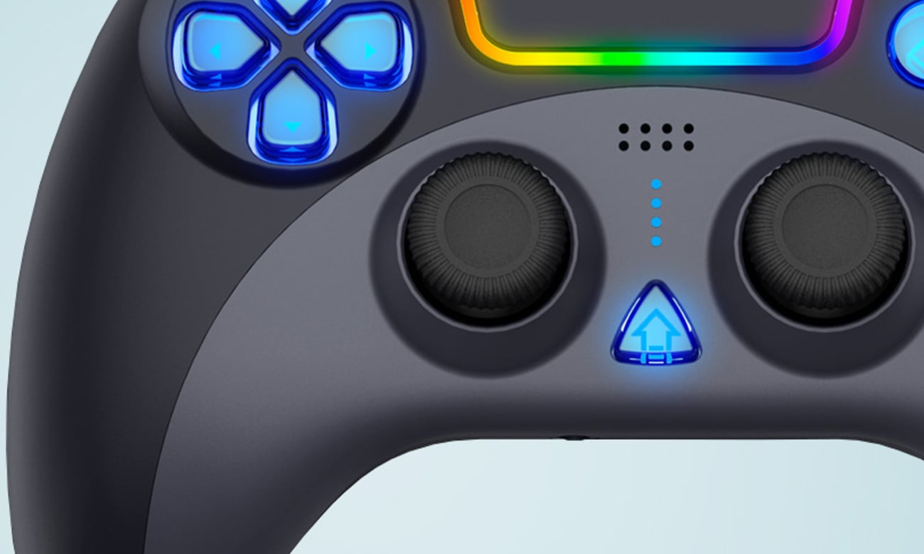 Kontroler bezprzewodowy iPega PG-P4023B do PS4 Czarny - Zbliżenie