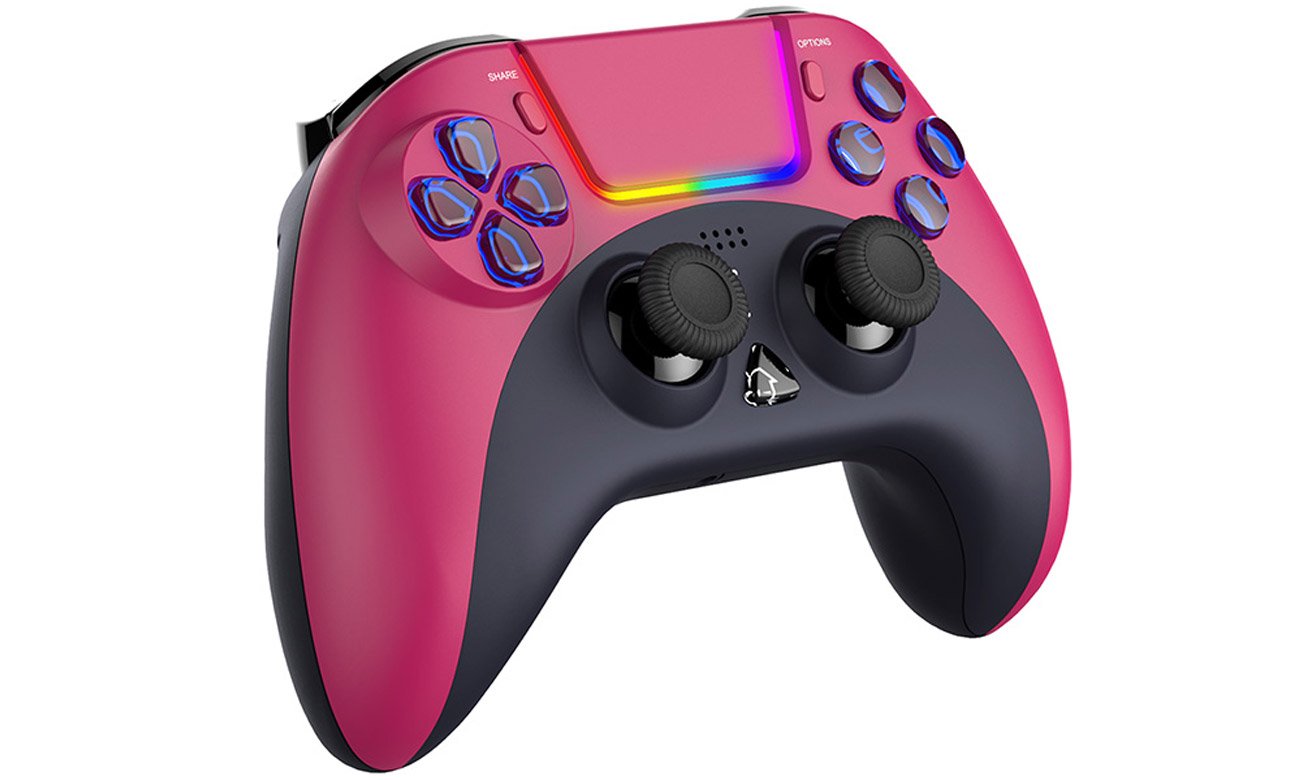 Kontroler bezprzewodowy iPega PG-P4023D do PS4 - Widok od przodu pod kątem