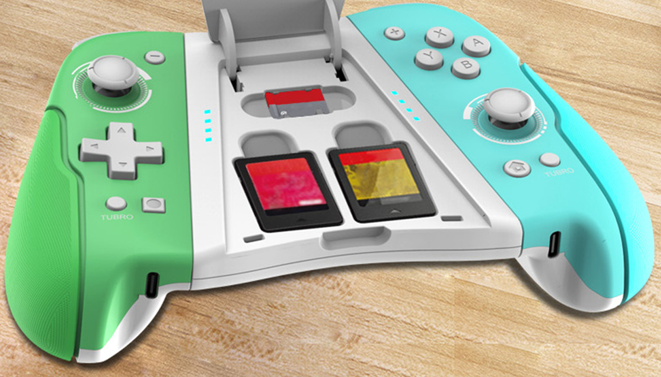 Kontroler bezprzewodowy iPega GamePad PG-SW006A do Nintendo Switch - Funkcjonalny schowek