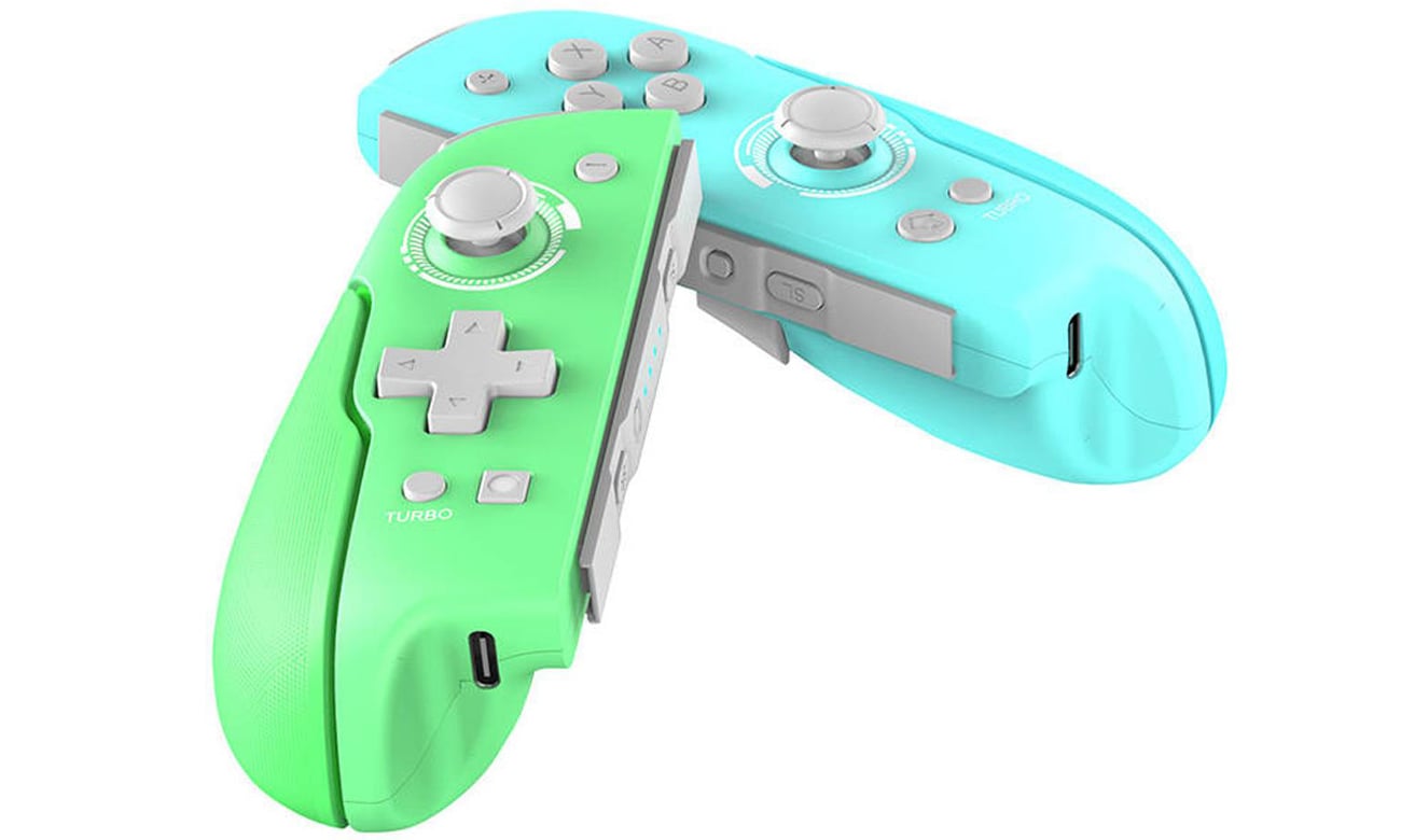 Kontroler bezprzewodowy iPega GamePad PG-SW006A do Nintendo Switch - Widok lewej i prawej części