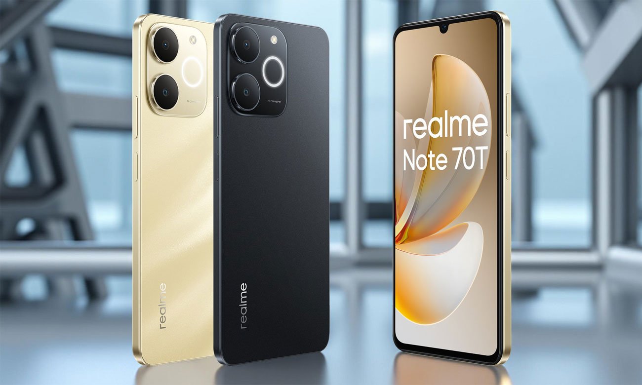 realme Note 70T ekran oraz tył obudowy
