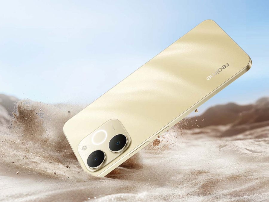 realme Note 70T tył oraz bok obudowy