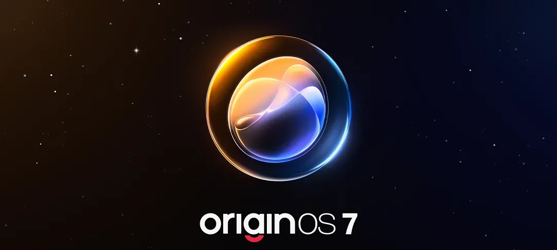 Logo systemu ColorOS 7 na tle gwieździstego nieba