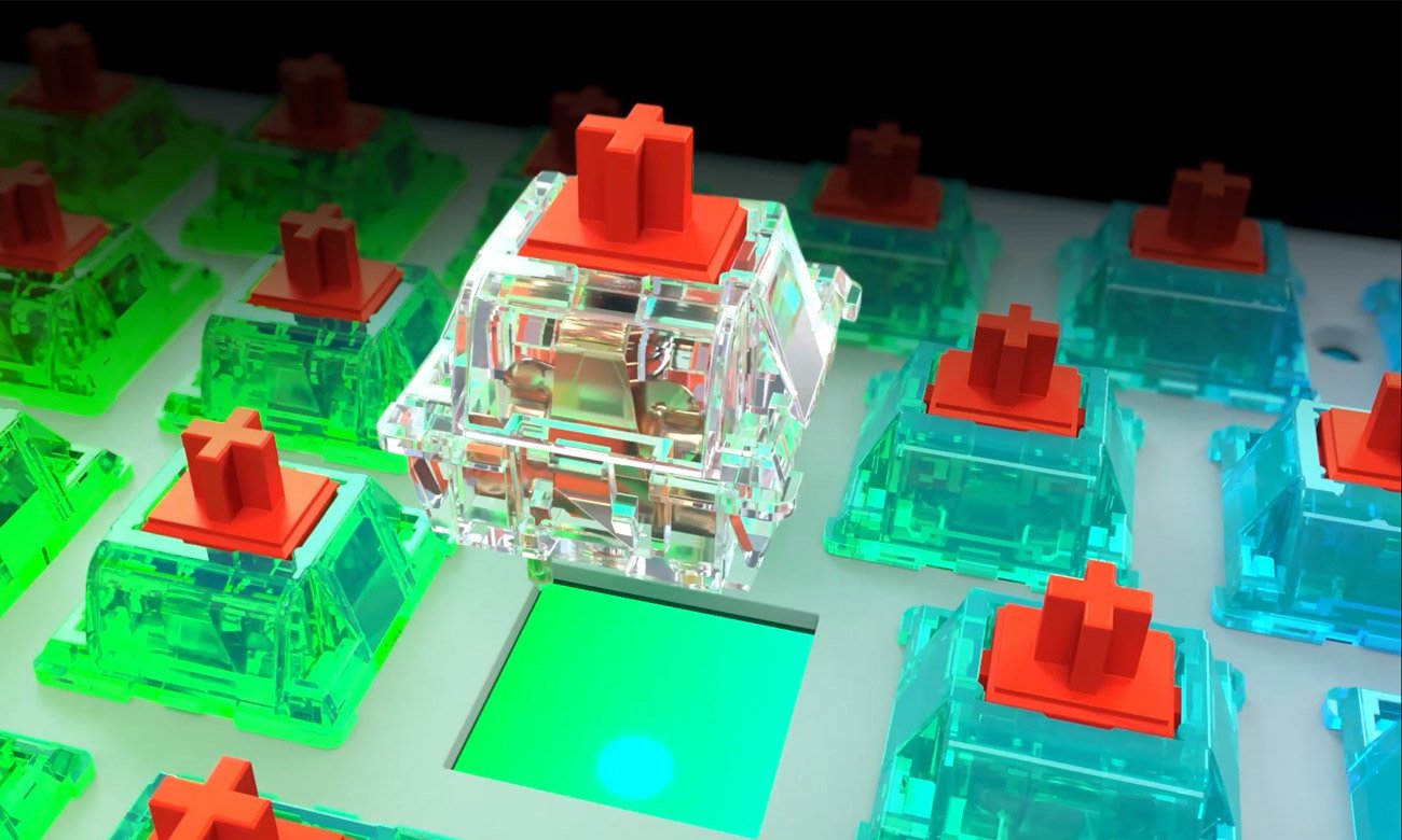 Xtrfy K5 RGB 65% przełączniki Kailh Red