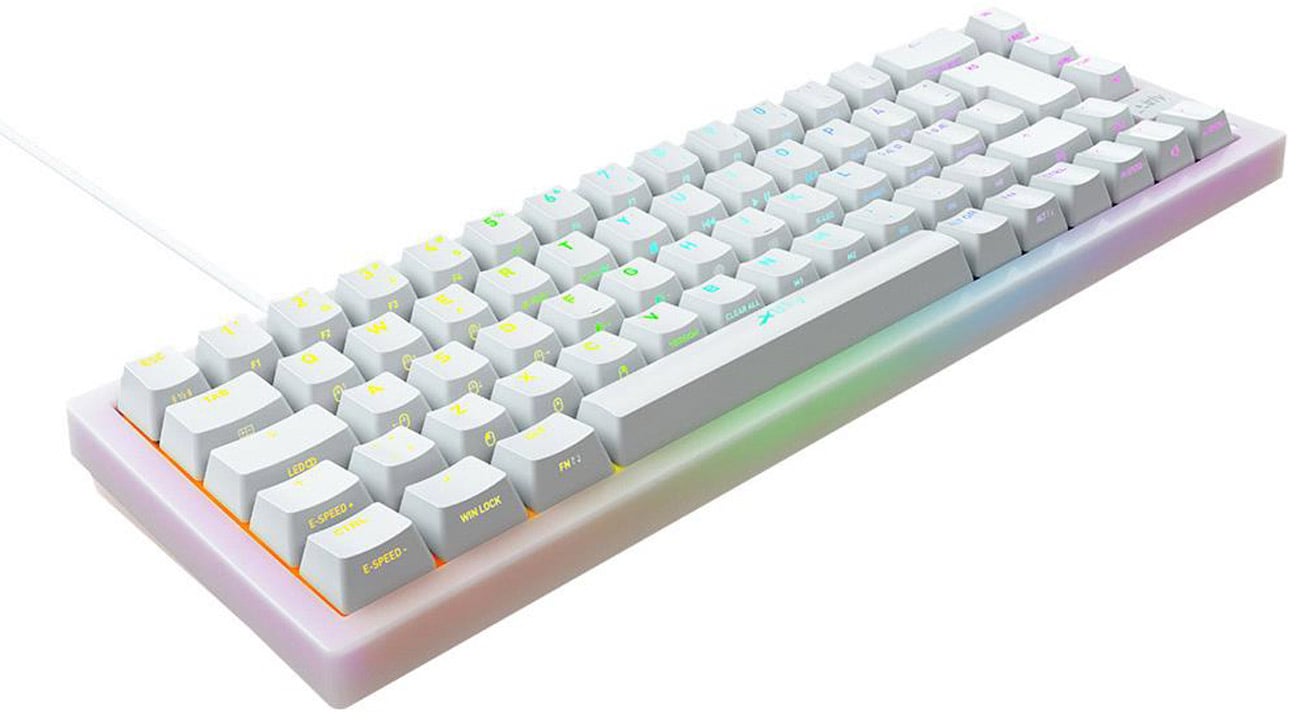 Xtrfy K5 RGB 65% widok z góry pod kątem