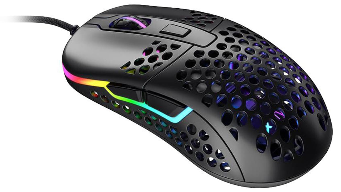 Mysz przewodowa Xtrfy M42 Black - Widok od góry pod kątem