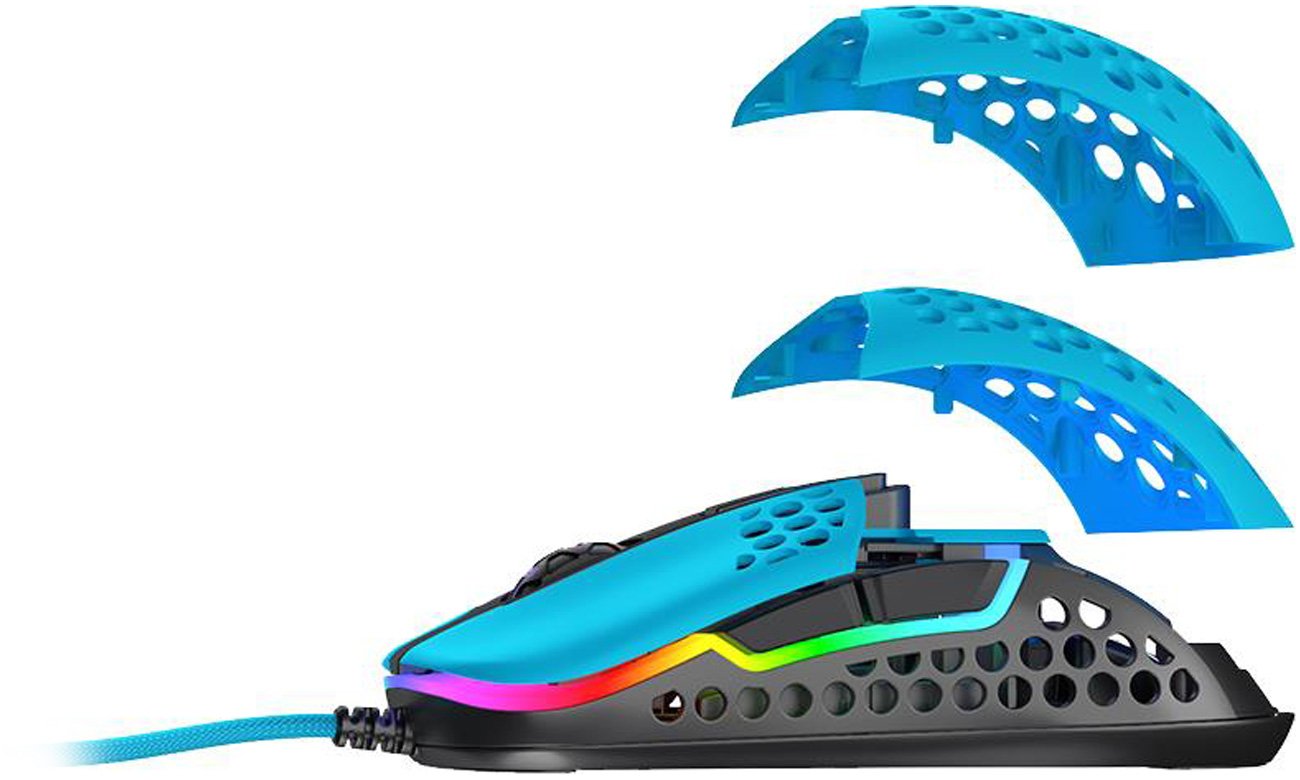 Mysz przewodowa Xtrfy M42 Miami Blue - Lekka i wytrzymała konstrukcja