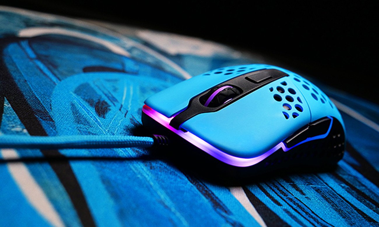 Mysz przewodowa Xtrfy M42 Miami Blue - Podświetlenie RGB