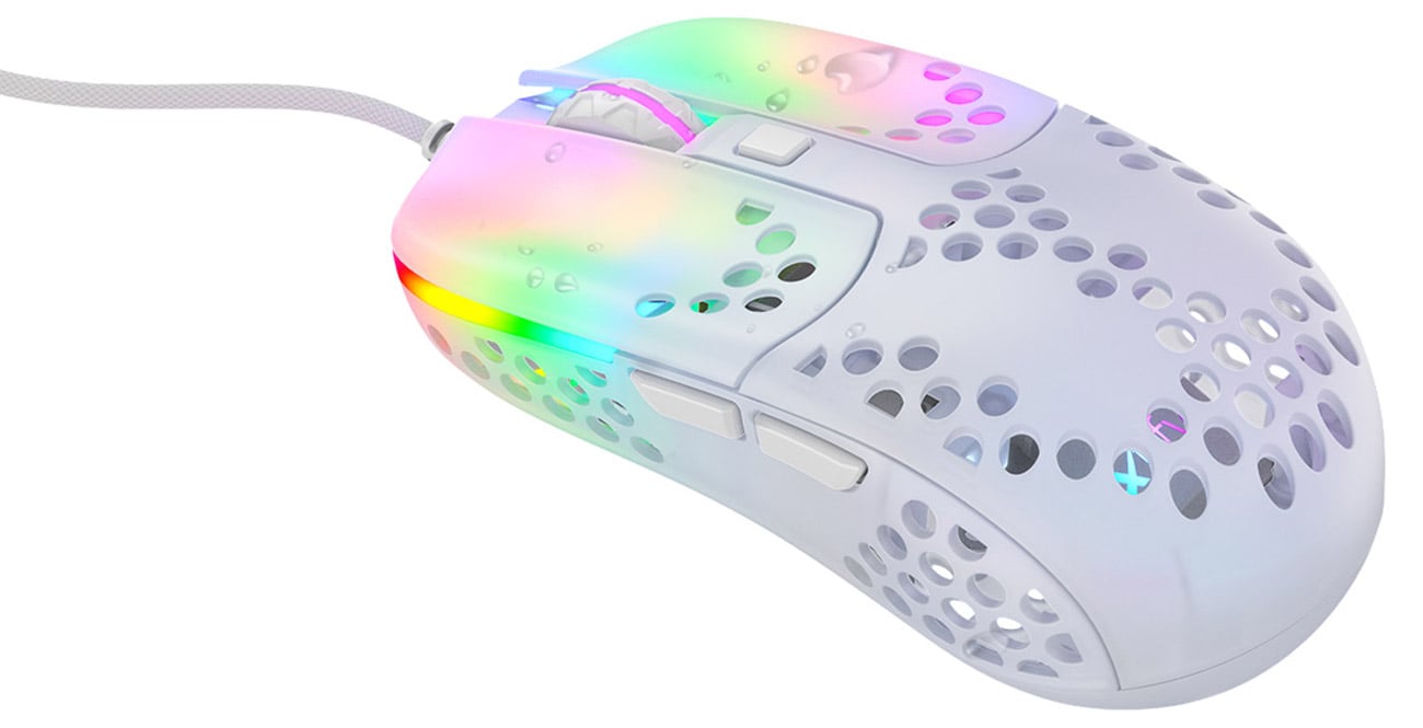 Xtrfy MZ1 RGB Rail widok z boku pod kątem